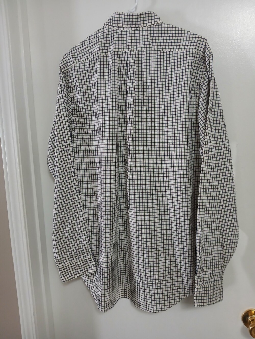 Polo Ralph Lauren Mens Classic Fit Tattersall Oxford Shirt LG Plaid